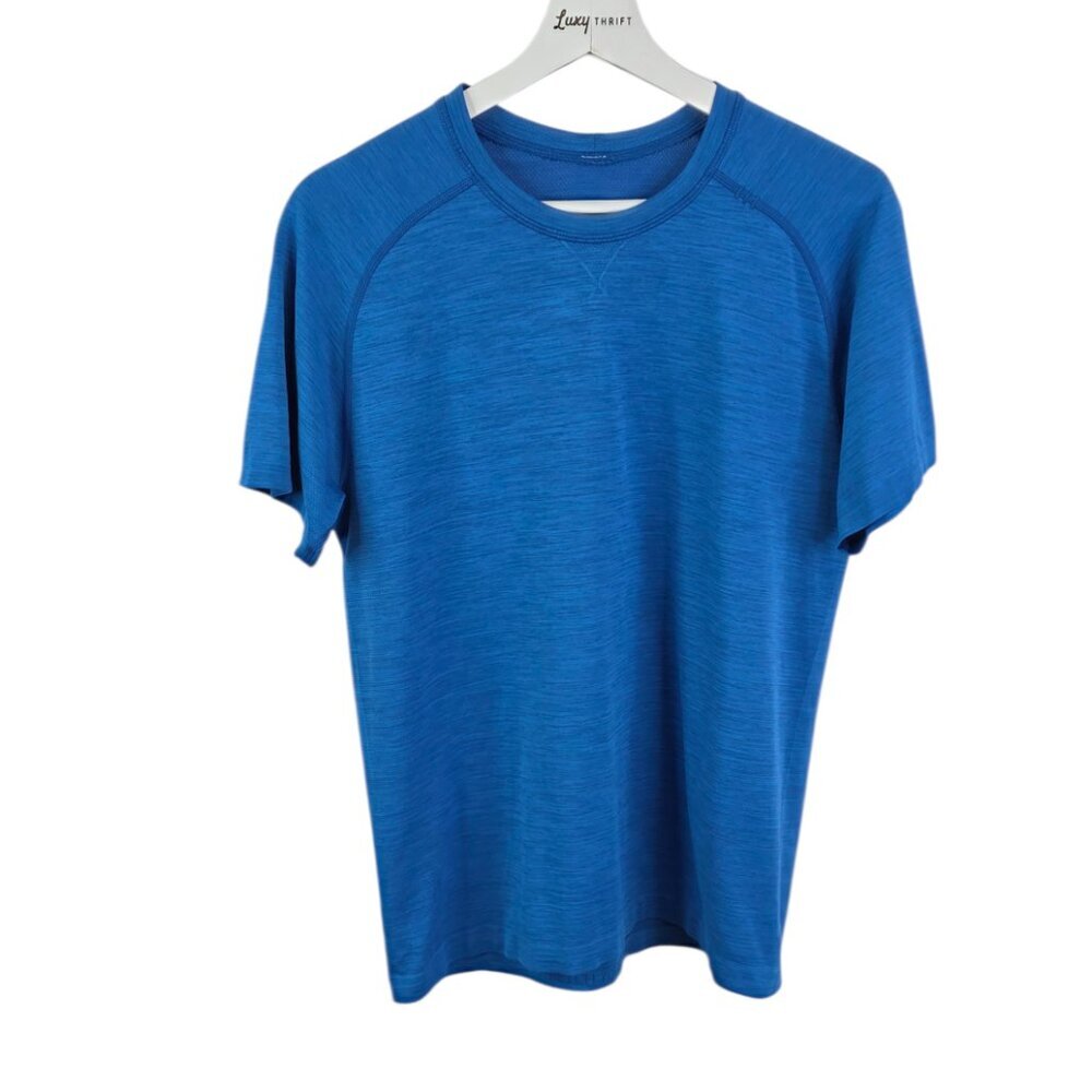 Lululemon Metal Vent Short Sleeve Crew Neck T-Shirt, Blue, Lightweight, Size M